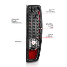 Load image into Gallery viewer, ANZO 04-10 Chevy Colorado LED Taillights G2 - Black