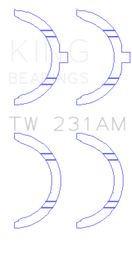 King Engine Bearings Toyota 1A/2A/3A/4A Thrust Washer Set