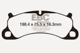 EBC 12-15 Porsche 911 (991) (Cast Iron Rotor only) 3.8 Carrera S Redstuff Front Brake Pads