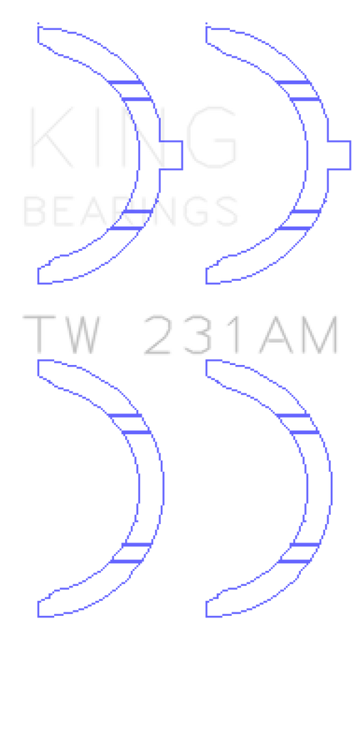 King Engine Bearings Toyota 1A/2A/3A/4A Thrust Washer Set