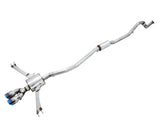AWE 17-20 Honda Civic Si Touring Edition Dual Vapor Blue Exhaust w/ Front Pipe