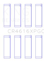 King Engine Bearings Subaru Fa20/ Toyota 4U-GSE Connecting Rod Bearing Set - Size +0.05mm