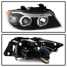Load image into Gallery viewer, Spyder BMW E90 3-Series 06-08 Projector LED Halo Amber Reflector Rplc Bulb Blk PRO-YD-BMWE9005-AM-BK