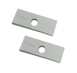 Traction bar wedge set with 4 degree shim angle, aluminum.