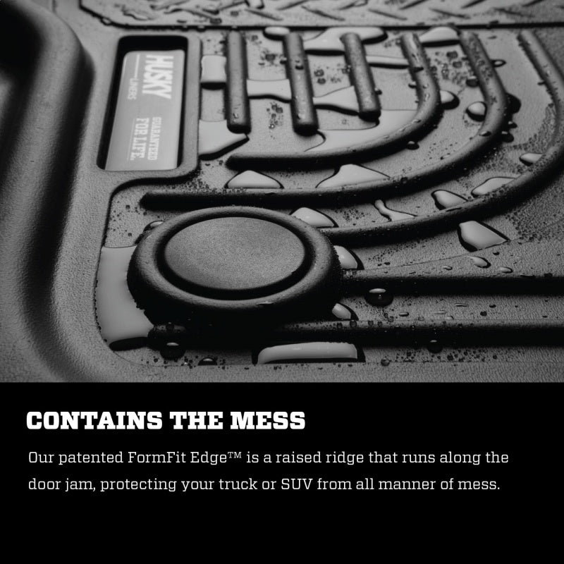 Husky Liners 2017 Chrysler Pacifica (Stow and Go) Weatherbeater 2nd Row Black Floor Liners