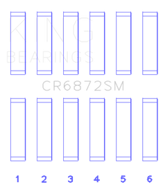 King Engine Bearings Toyota 1GR-FE Connecting Rod Bearing Set - Size +.25mm