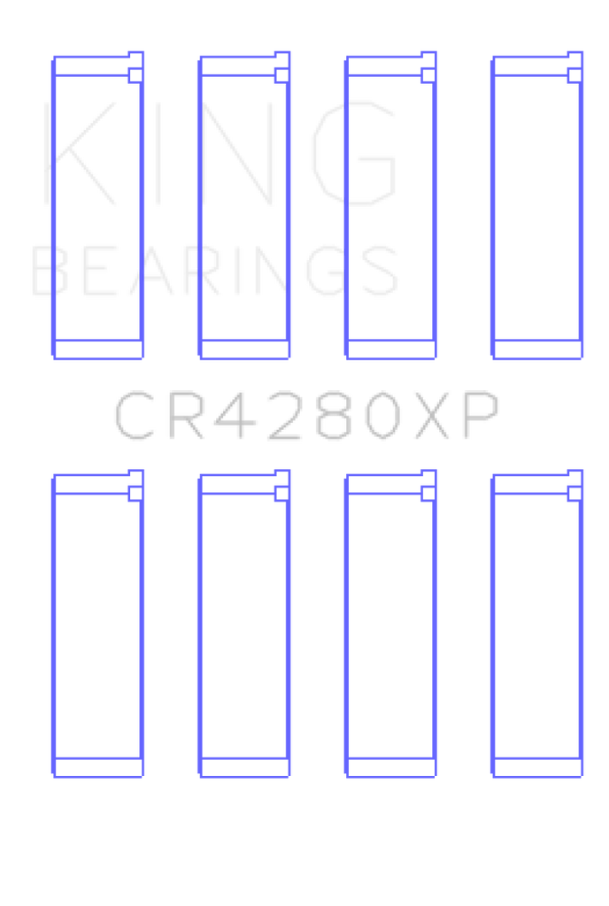King Engine Bearings Subaru WRX/STi EJ20/EJ22/EJ25 48mm Rod Performance Rod Bearing Set - Size STDX