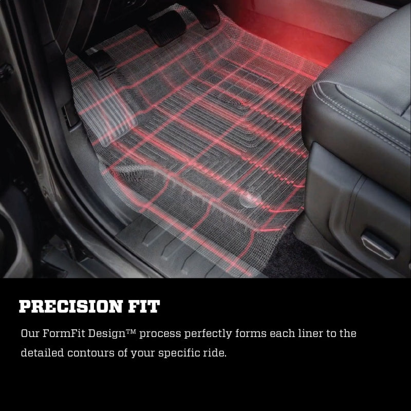 Husky Liners 2017 Chrysler Pacifica (Stow and Go) Weatherbeater 2nd Row Black Floor Liners
