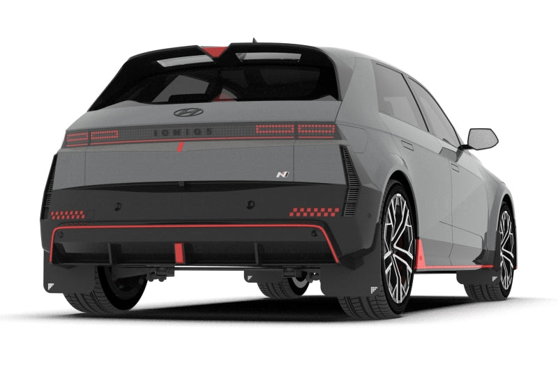 Rally Armor 25-26 Hyundai Ioniq 5 N Black UR Mud Flap Light Blue Battery Logo