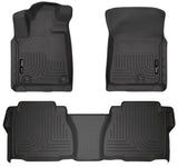 Husky Liners 07-11 Toyota Tundra Double/CrewMax Cab WeatherBeater Combo Black Floor Liners