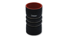 Load image into Gallery viewer, Vibrant 4 Ply Aramid Reinf Silicone Hump Hose conn 3.5in IDx6in long 3 reinforcement ring MATTE BLK