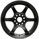 Gram Lights 57DR 15x8.0 +28 4x100 Semi Gloss Black Wheel