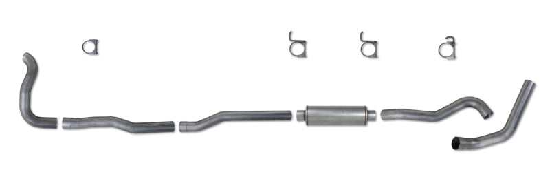 Diamond Eye KIT 4in Turbo Back SGL AL: 4-WHEEL DRIVE ONLY 89-93 DODGE CUMMINS 5.9L