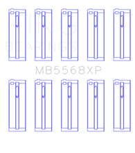 Load image into Gallery viewer, King Engine Bearings Acura D16A1/97-01 Honda H22A4/98+ F23A Performance Main Bearing Set - Size STD
