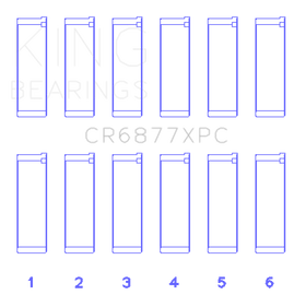 King Engine Bearings BMW S54B32 3.2L Coated Performance Rod Bearing Set