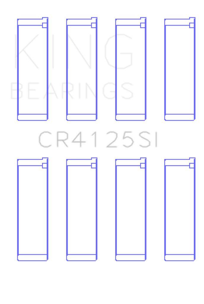 King Subaru EJ20/EJ22/EJ25 (Including Turbo) Silicone Bi-Metal Alum Rod Bearing Set - Size STD