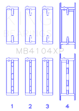 Load image into Gallery viewer, King Engine Bearings Nissan VG30DE/VG30DETT Performance Main Bearing Set - Size STD