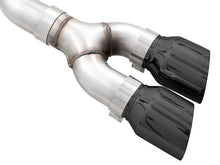 Load image into Gallery viewer, AWE 21+ Ford F150 Dual Side Exit Cat-Back Exhaust - 4.5in Diamond Black Tips *For Stock Y-Pipe Only