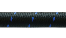 Load image into Gallery viewer, Vibrant -8 AN Two-Tone Black/Blue Nylon Braided Flex Hose (20 foot roll)