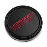 Vossen Hybrid Forged Optional Center Cap - Satin Black w/Red Lettering