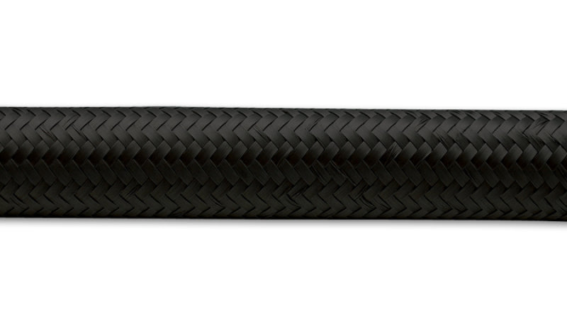Vibrant -10 AN Black Nylon Braided Flex Hose (2 foot roll)