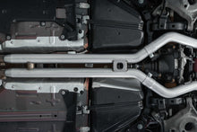Load image into Gallery viewer, MBRP 18-22 Ford Mustang GT 5L T304 SS 3in Cat-Back Dual Rear w/4in Quad Carbon Fiber Tips (Street)