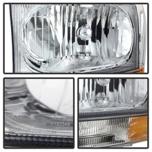 Load image into Gallery viewer, xTune Ford F250/350/450 Superduty 99-04 Crystal Headlights w/ Bumper Lights HD-JH-FF25099-AM-C