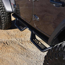 Load image into Gallery viewer, Westin 18-22 Jeep Wrangler JL Unlimited Outlaw Nerf Step Bars - Textured Black