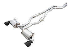 Load image into Gallery viewer, AWE Tuning 2020 Toyota Supra A90 Resonated Touring Edition Exhaust - 5in Diamond Black Tips