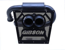 Load image into Gallery viewer, Gibson 2024 Cam-Am Maverick R 4in. T304 Stainless Round Dual Wall Slash-Cut Tip - Black Ceramic