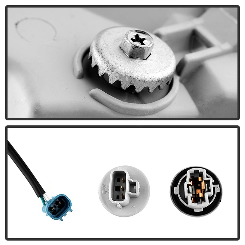 xTune Toyota Tundra Double Cab 05-06 OEM Style Headlights & Corner Lights Black HD-JH-TTUN05-AM-BK