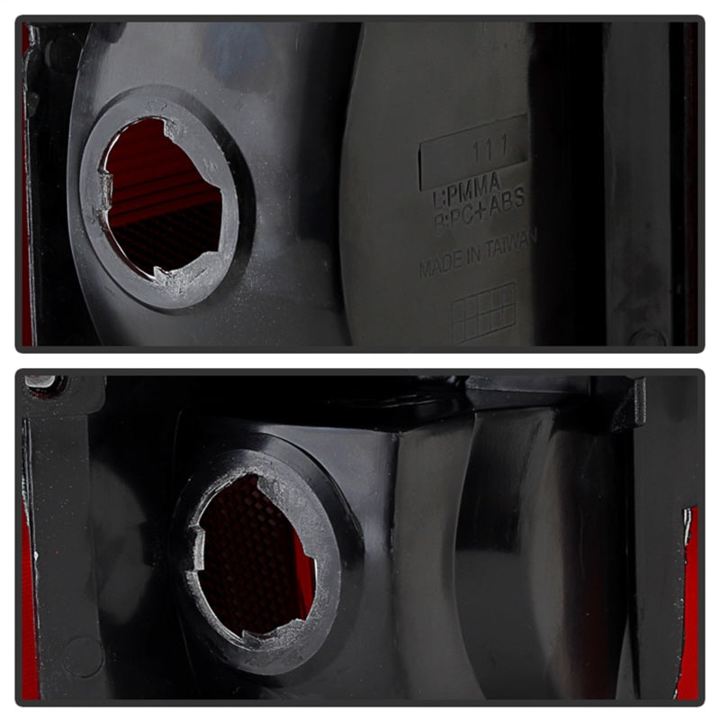 xTune Ford Bronco F150 F250 F350 F450 92-96 OE Style Tail Lights Red Smoked ALT-JH-FB92-OE-RSM