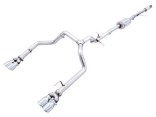 Load image into Gallery viewer, AWE Tuning 4th Gen GM 1500 5.3L 0FG Cat-Back Split Rear Exit (w/ Bumper Cutouts) - Quad Chrome Tips