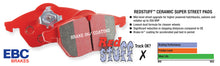 Load image into Gallery viewer, EBC 90-00 Aston Martin Vantage 5.3 (Twin Supercharged)(AP) Redstuff Front Brake Pads