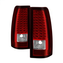 Load image into Gallery viewer, xTune Chevy Silverado 1500/2500/3500 03-06 LED Tail Lights Red Clear ALT-ON-CS03-LED-RC