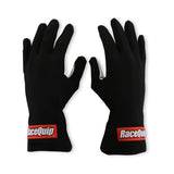 RaceQuip Black Basic Race Glove - Medium